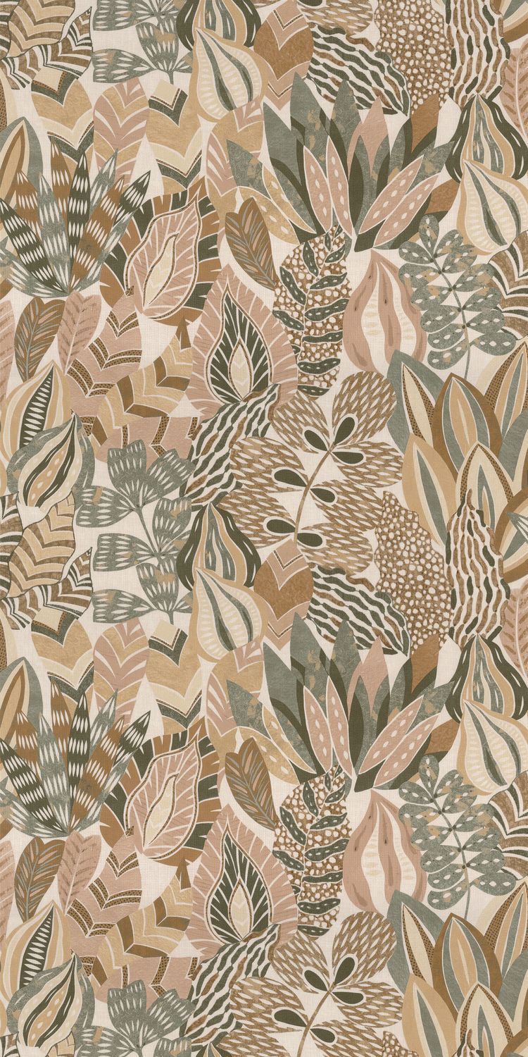 Casamance Alfabia Tapete Kaki / Vanille – 76691324