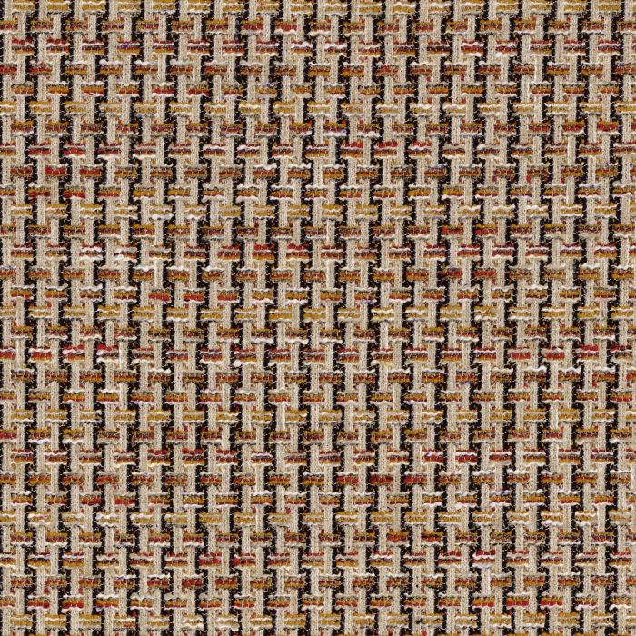 Casamance Effigie Stoff Multico Ocre / Orange, Artikel 31650231