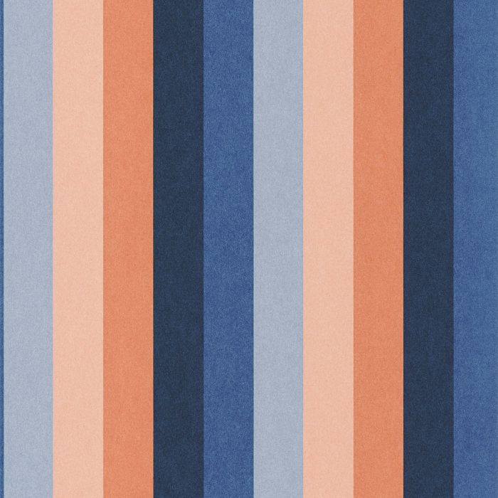 Casamance Transat Tapete Marine / Corail – 75923466