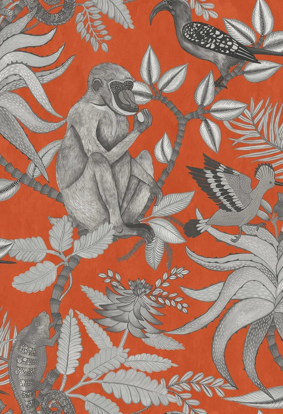 Cole & Son Savuti Soot on Tangerine 109/1001 – Muster