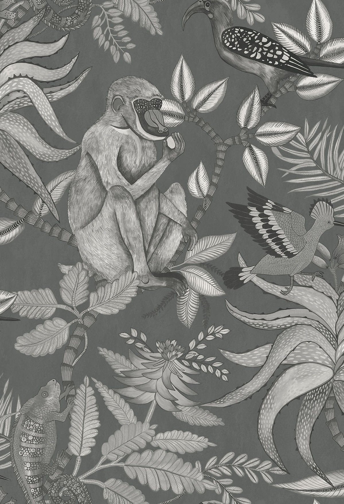 Cole & Son Savuti Soot on Charcoal 109/1002 – Muster
