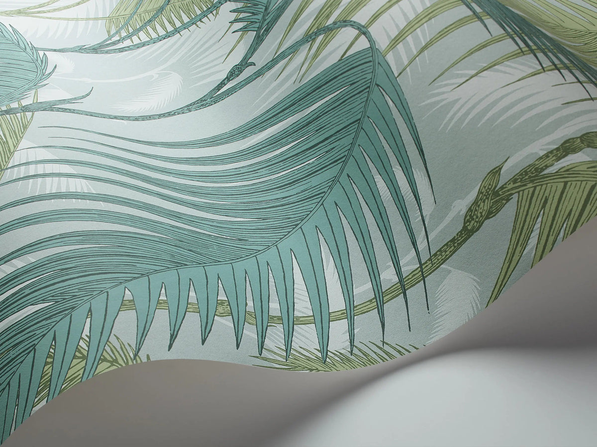 Cole & Son Palm Jungle Seafoam 112/1001 – Detailansicht