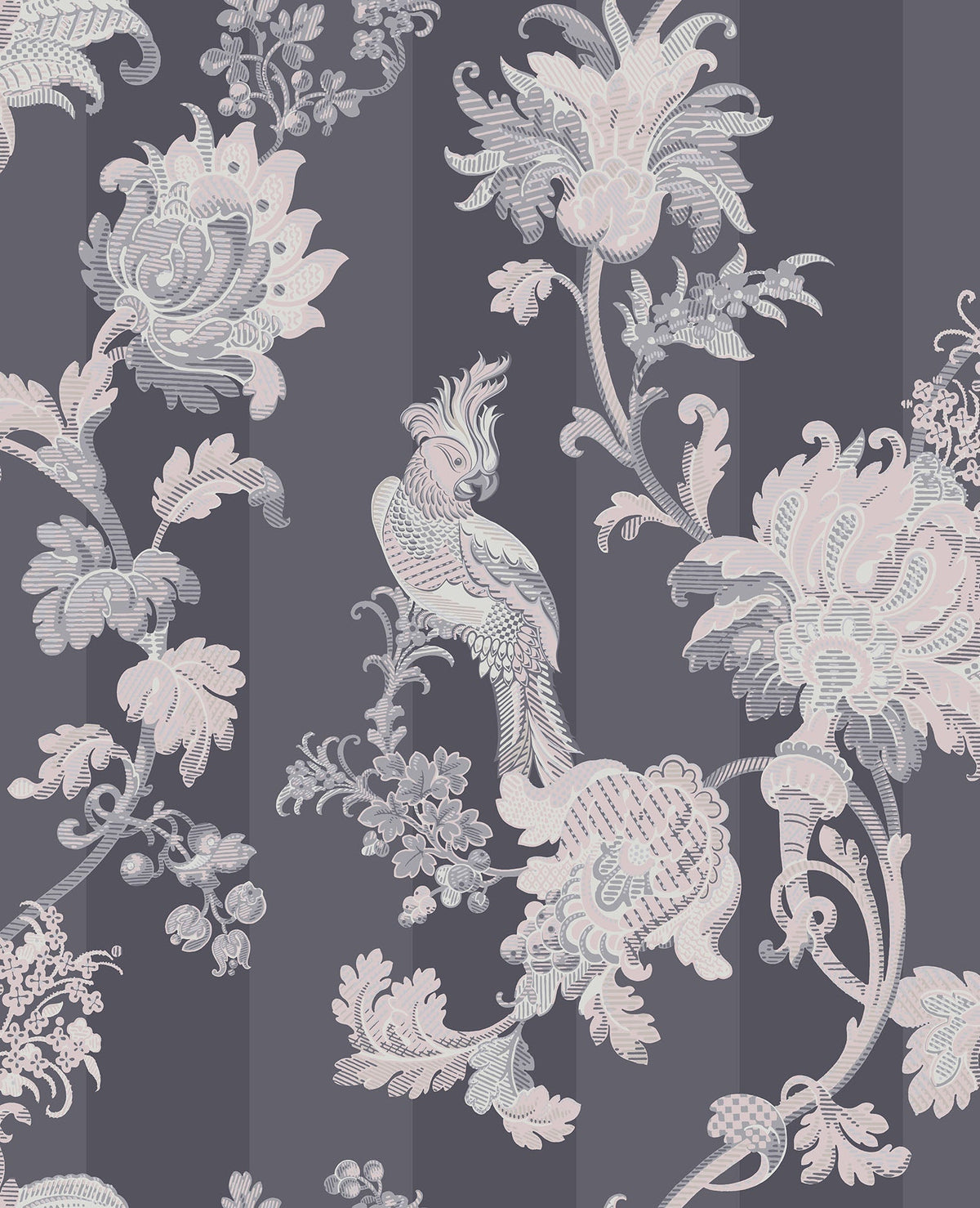 Cole & Son Zerzura – Slate Grey & Blush Pink (113/8023), Musteransicht