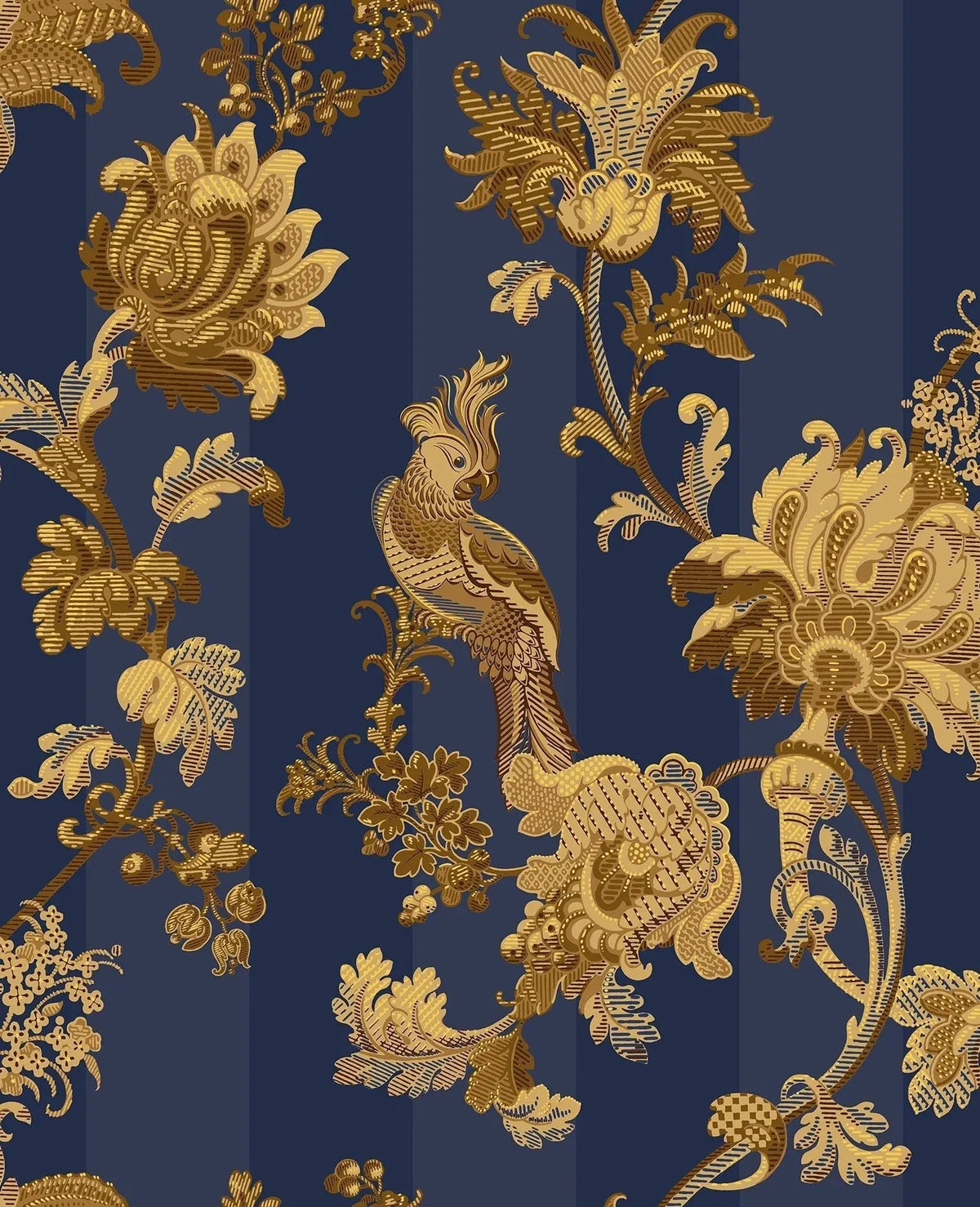 Cole & Son Zerzura – Royal Blue & Metallic Gold (113/8024), Musteransicht