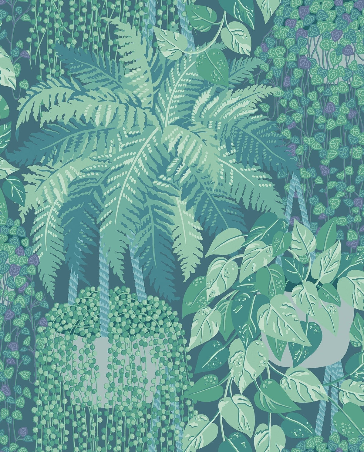 Cole & Son Fern Dark Viridian & Teal 115/7022 – Muster
