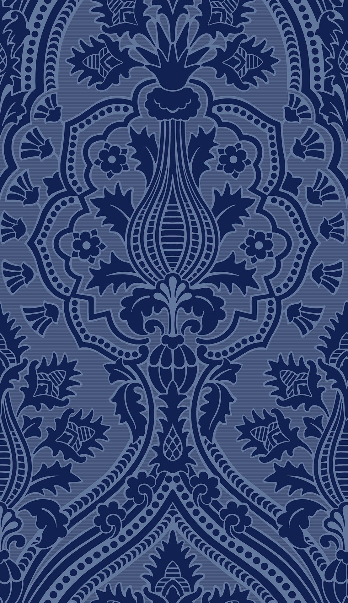 Cole & Son Pugin Palace Flock – Dark Hyacinth (116/9033), Musteransicht