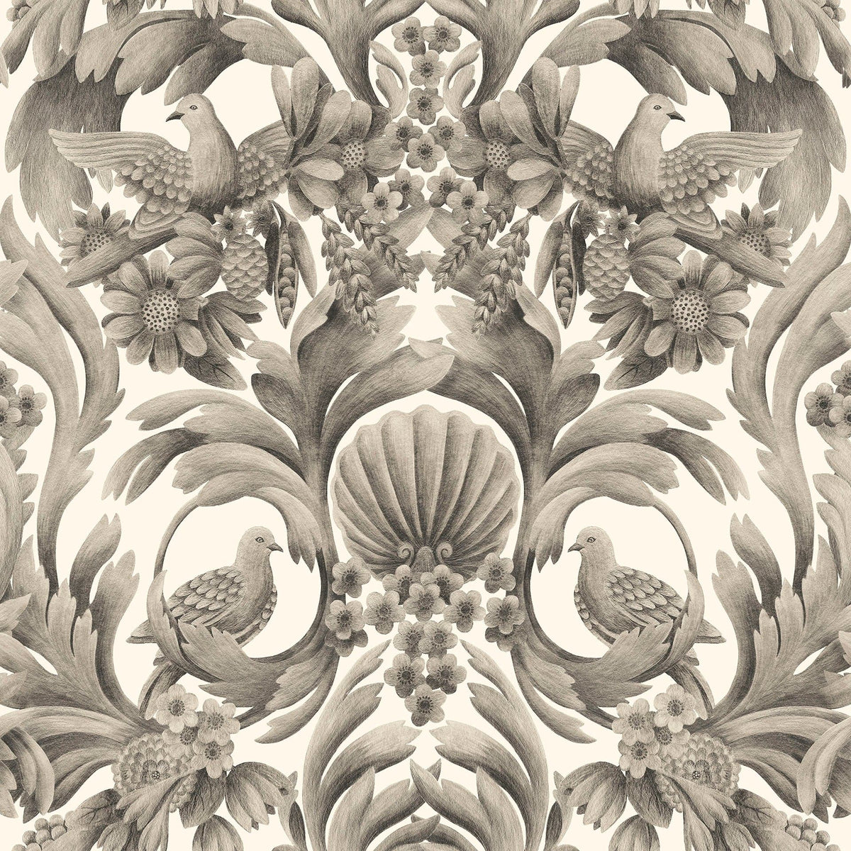 Cole & Son Gibbons Carving Soot on Stone 118/9020 – Muster