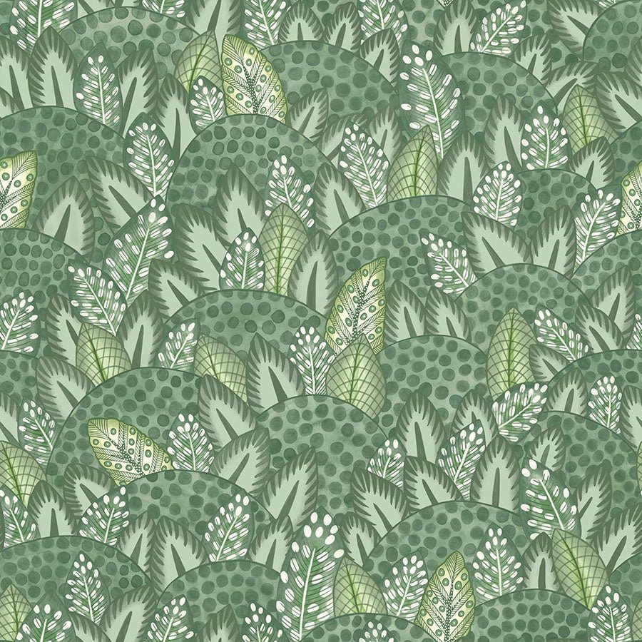Cole & Son Zulu Terrain Forest Green & Olive Green 119/9042 – Muster