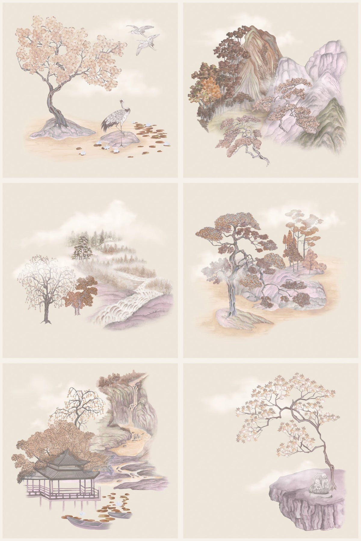 Cole & Son Tile Toile – Autumnal (126/10037), Musteransicht