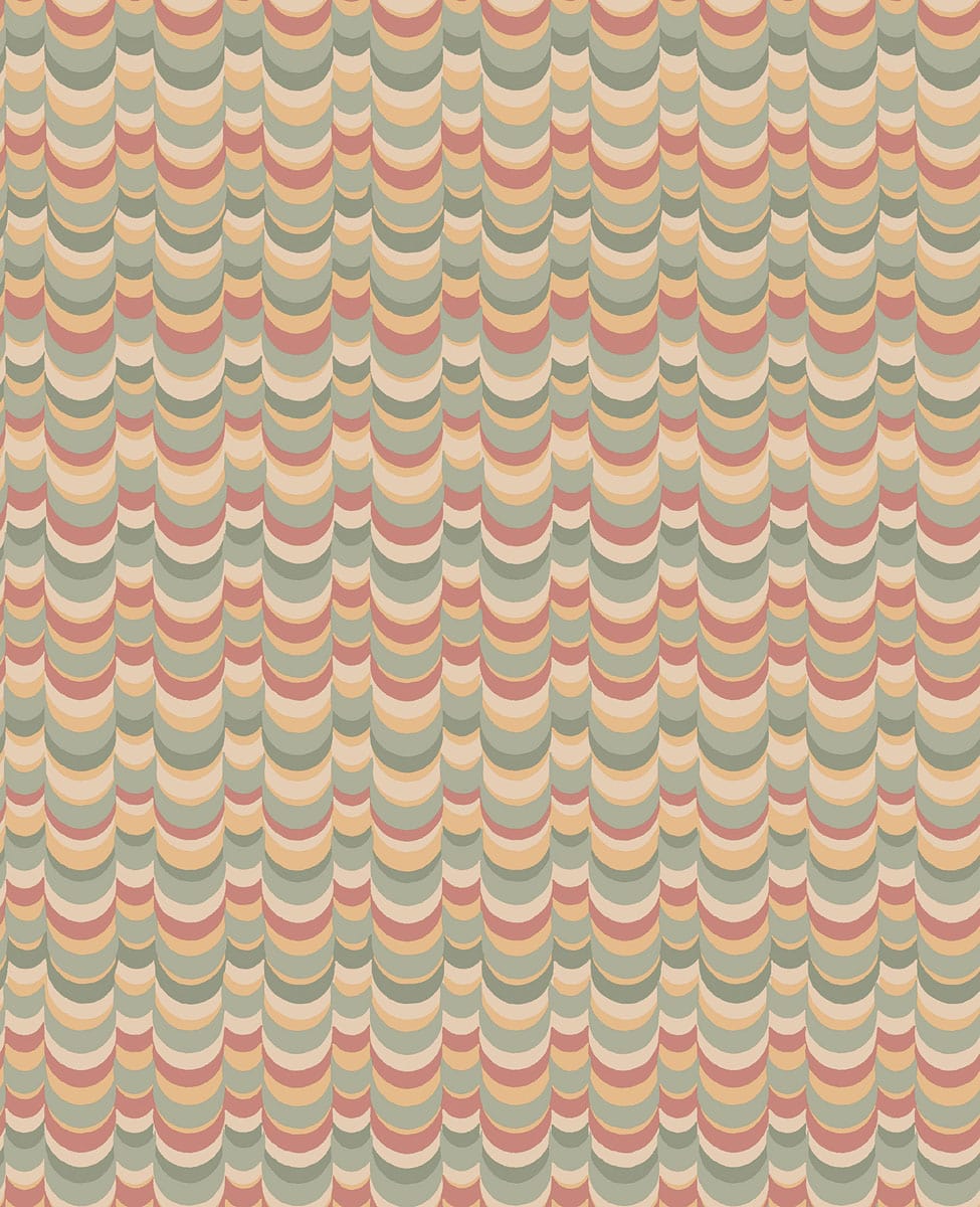 Cole & Son Wavelet Sierra, Olive, & Marigold, Tapete 131/4011