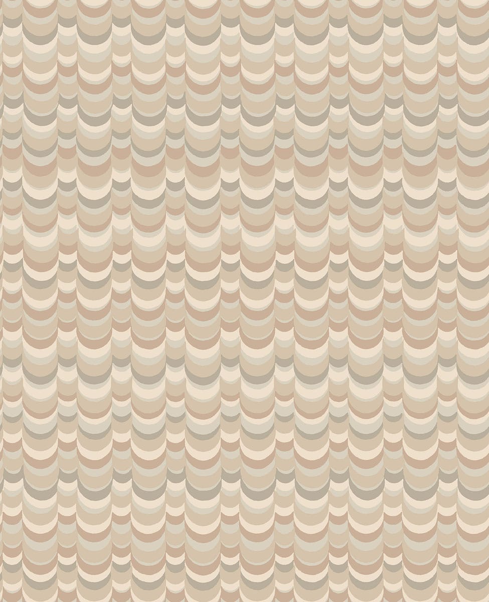 Cole & Son Wavelet Saxon Stone, Linen, & Mink, Tapete 131/4014