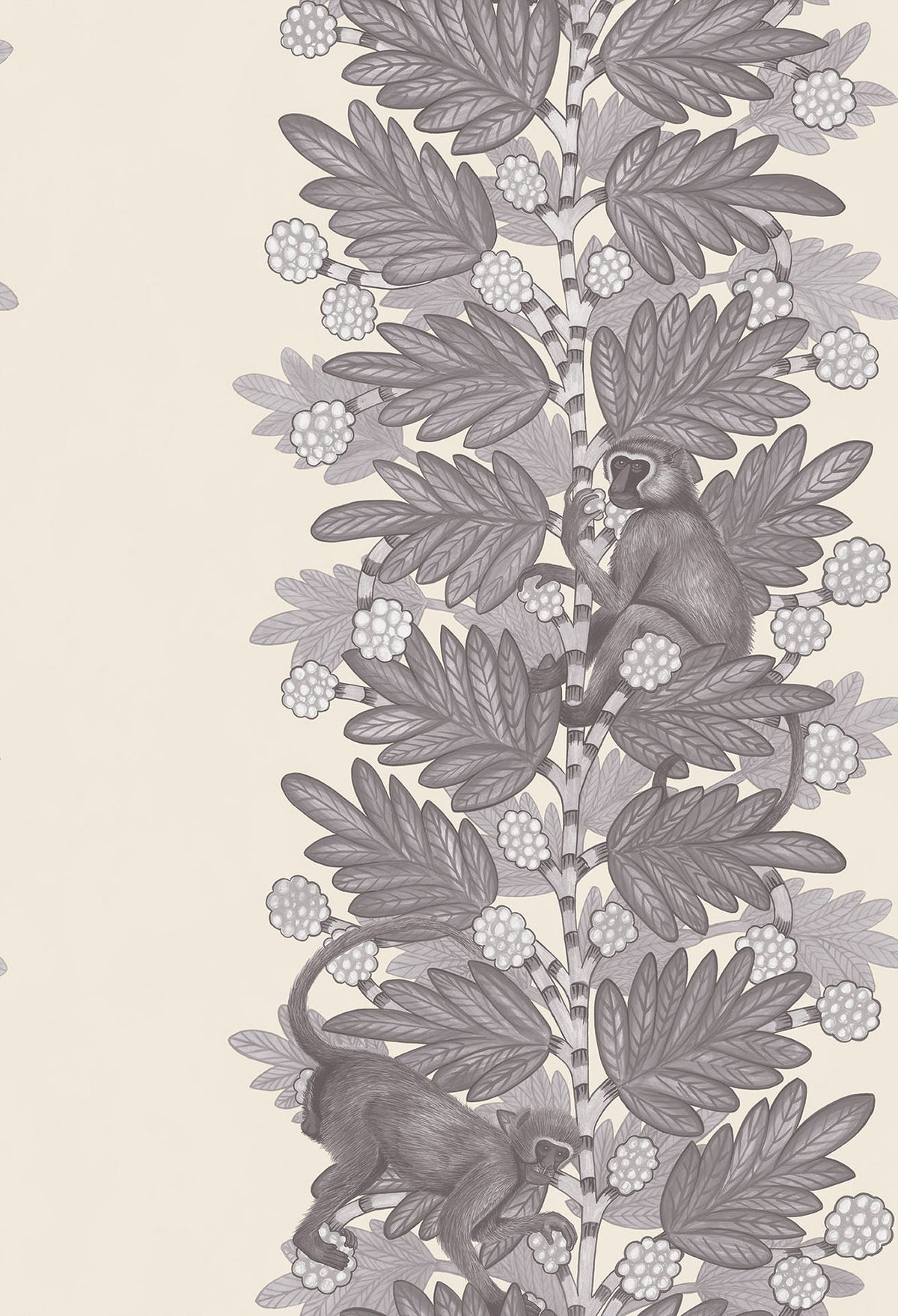 Cole & Son Acacia Tapete – Soot & Snow on Parchment (109/11053), Musteransicht