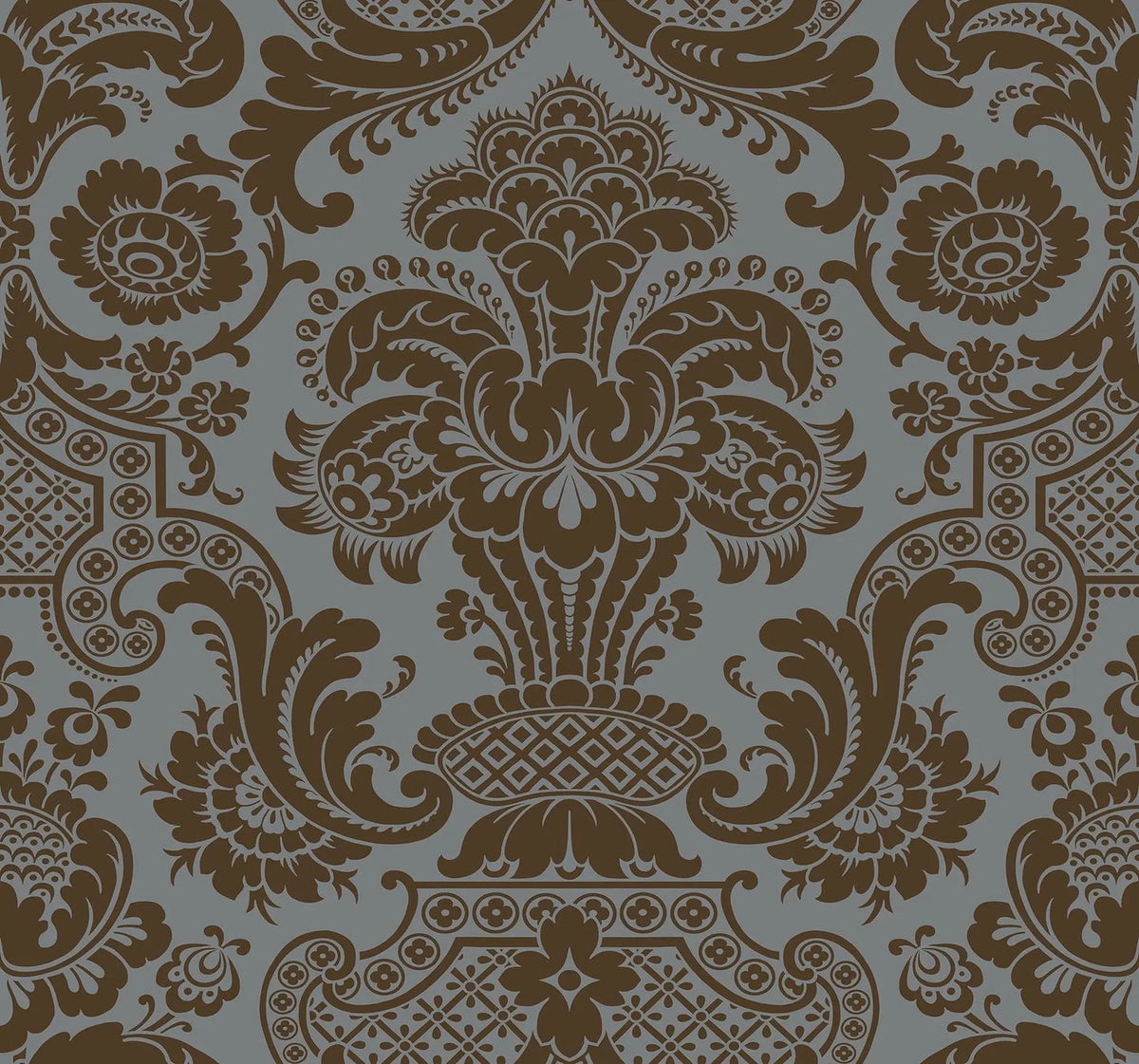 Cole & Son Carmen Tapete Metallic Bronze on Charcoal (108/2010)
