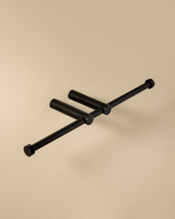 Cosmic Logic Doppelter Rollenhalter – Schwarz matt · WJC226A0057036