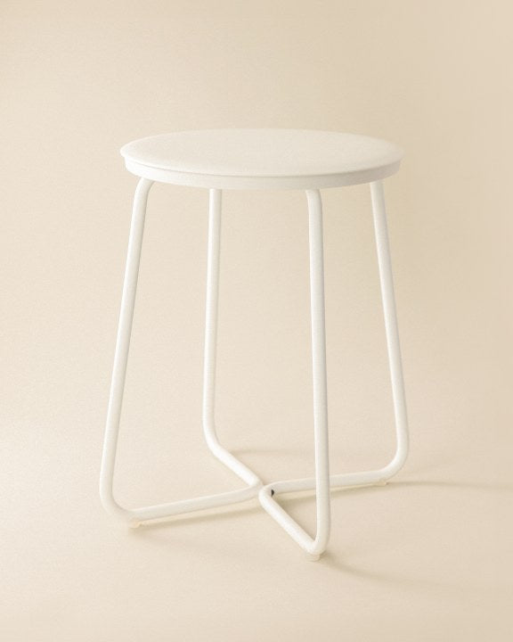 Cosmic Geyser Hocker – Weiss matt · WJC277A0006065