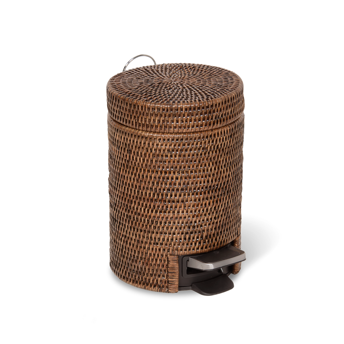 Decor Walther BASKET TE Pedaleimer – Rattan dunkel – Art. 0939492