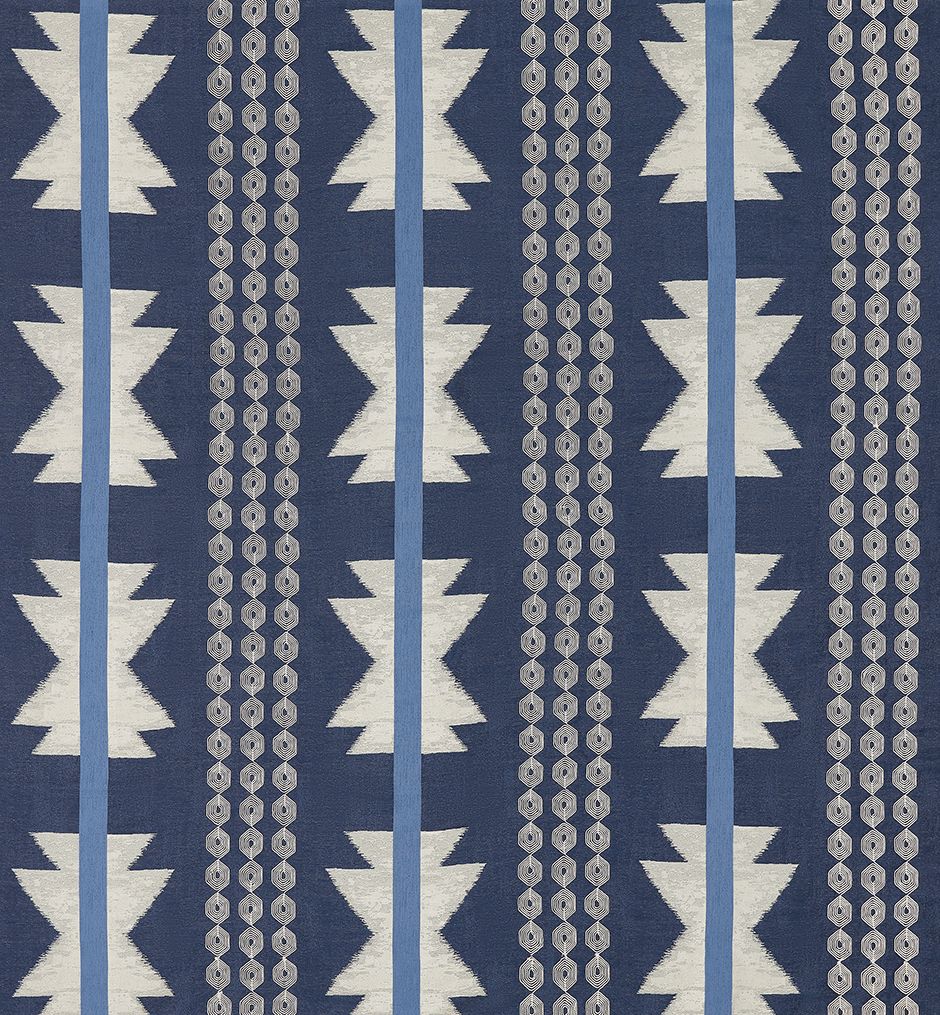 Osborne & Little Chimayo – Stoff – F7954-03 – Indigo / Denim