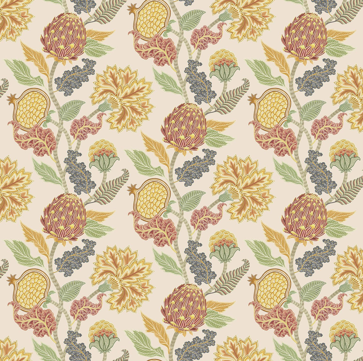 Osborne & Little Cynara – Stoff – F8022-02 – Terracotta / Ochre