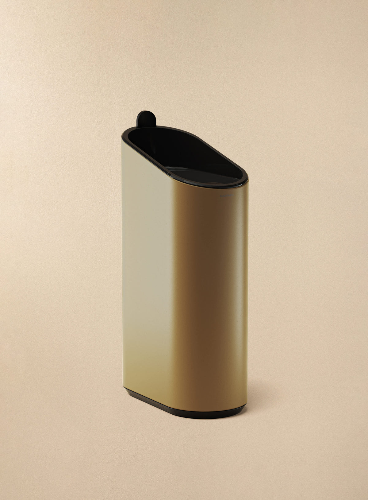 Cosmic Flat Boden-/Wand-Abfallbehälter – Gold matt