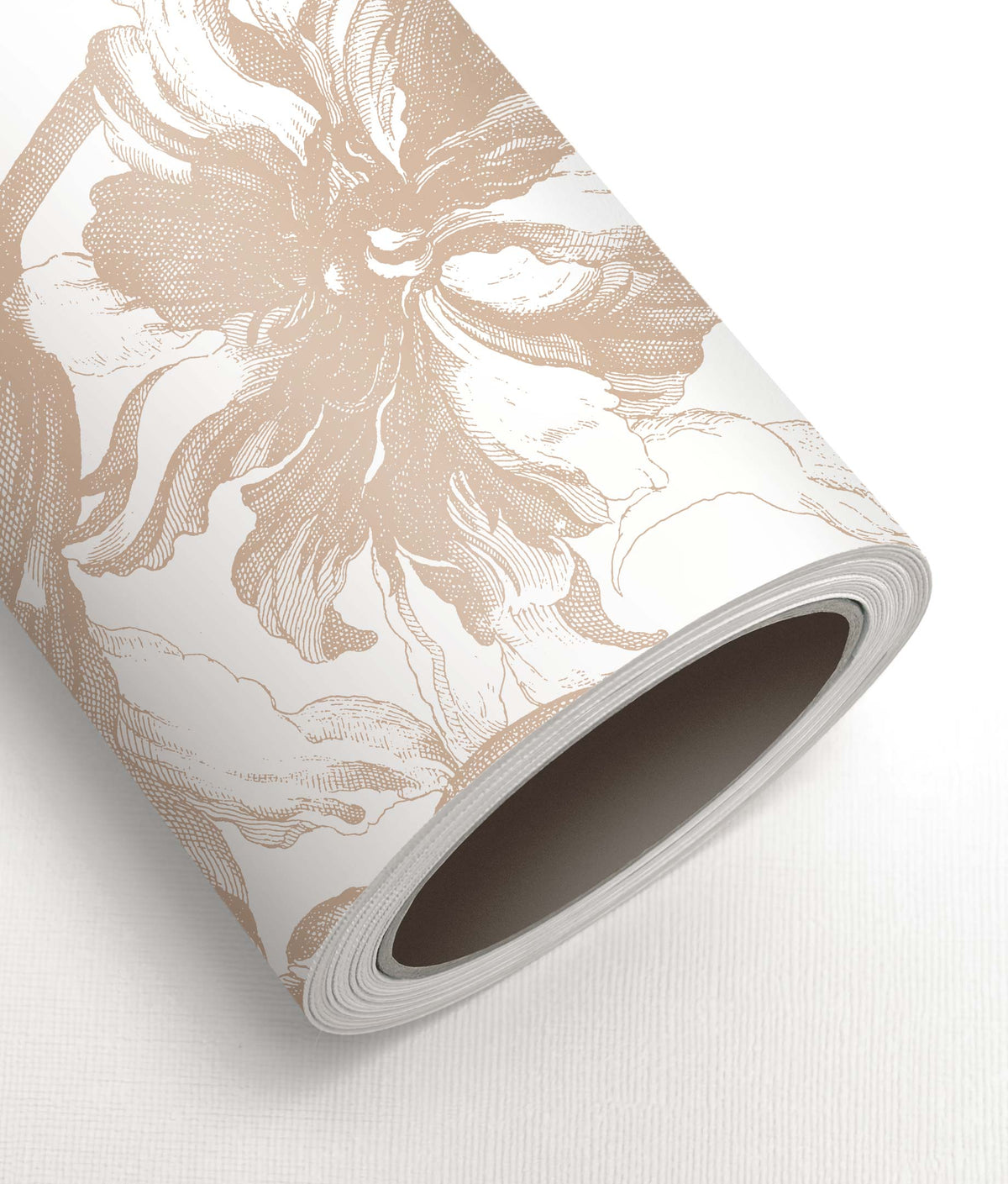 KEK Amsterdam Engraved Flowers Nude Tapete – Materialrolle