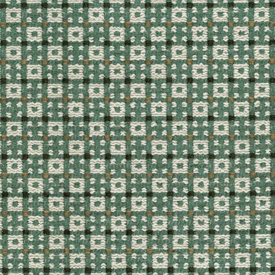 Nina Campbell Chiddingstone – Stoff – NCF4523-05 – Teal / Beige / Chocolate