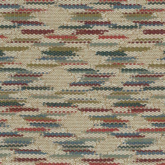 Nina Campbell Marden – Stoff – NCF4524-02 – Red / Teal / Olive