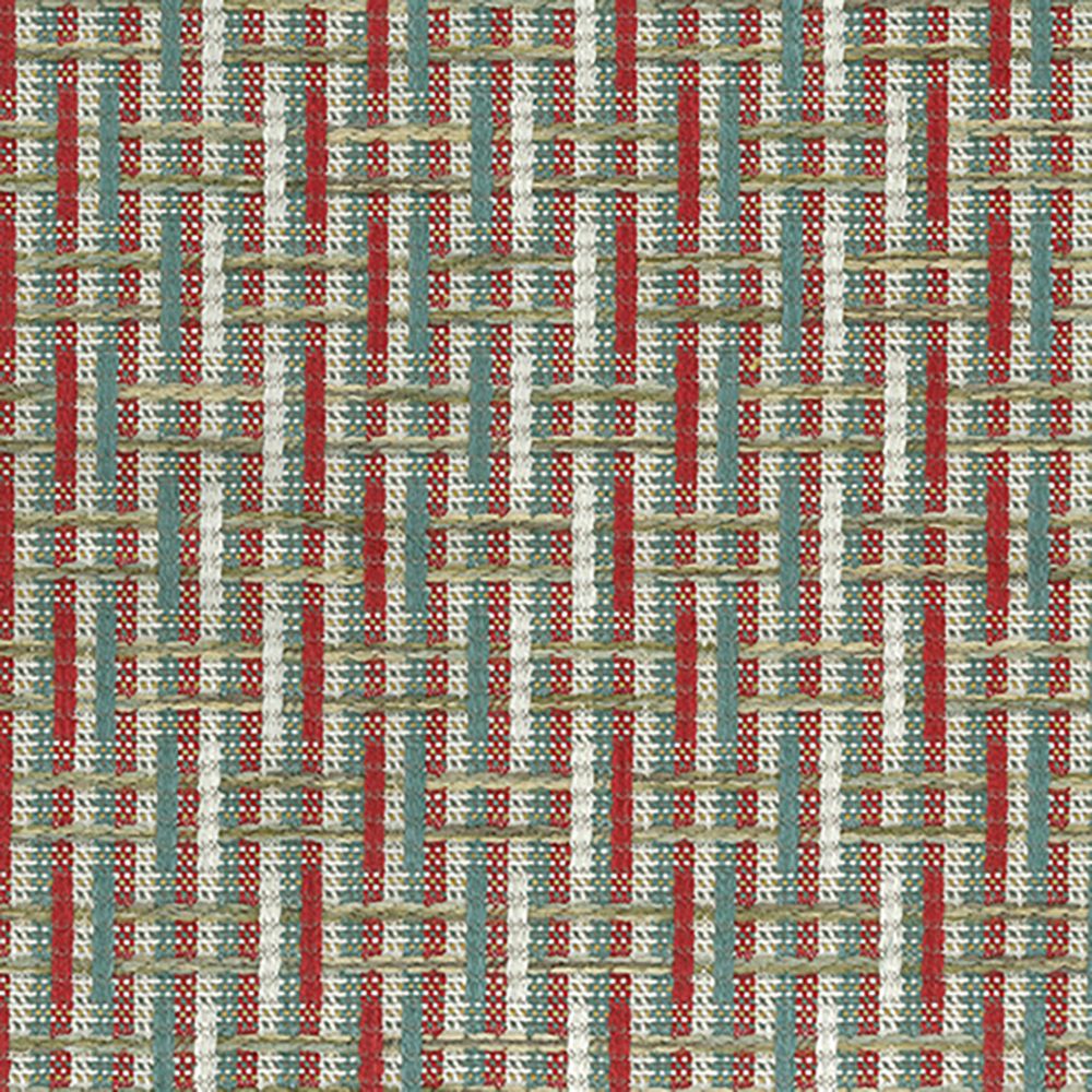 Nina Campbell Altana – Stoff – NCF4573-02 – Red / Aqua