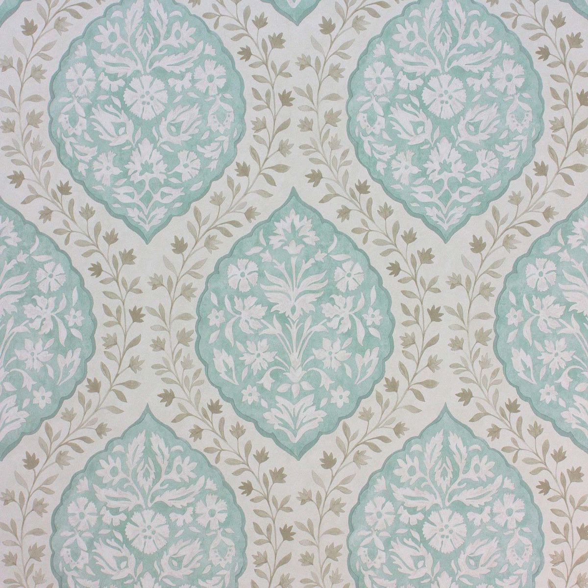 Nina Campbell Les Rêves Marguerite Aqua/Taupe NCW4304-05