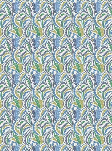 OSBORNE & LITTLE Stoff Dufy Leaf – SOLANA – F8107-01 – TOJU Interior