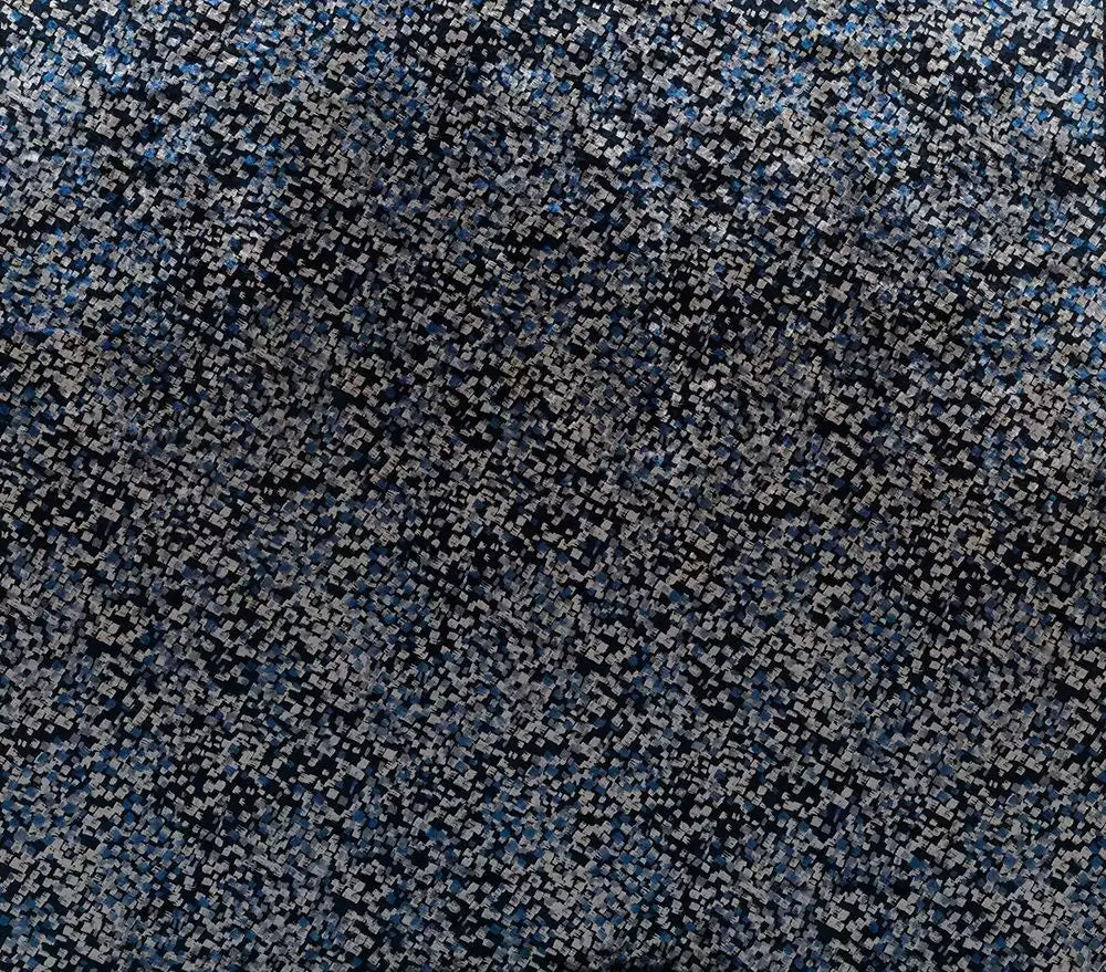 Osborne & Little Falda Samtstoff in Ink, Royalblau und Silber – F7181-03