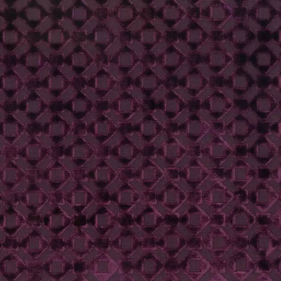 Osborne & Little Mannar Samtstoff in Traubenviolett – F6711-07