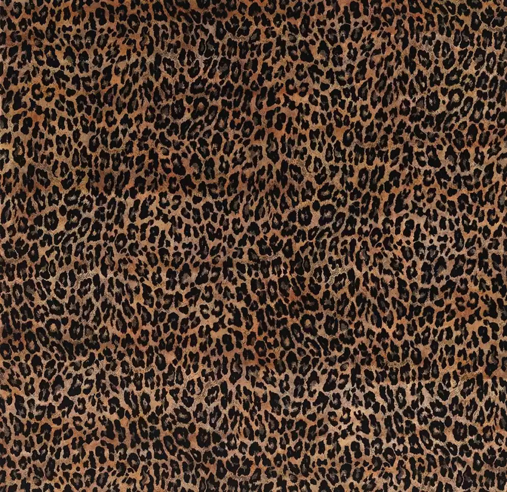 Osborne & Little Samtstoff Pardus in Sand und Schwarz, F6713-02
