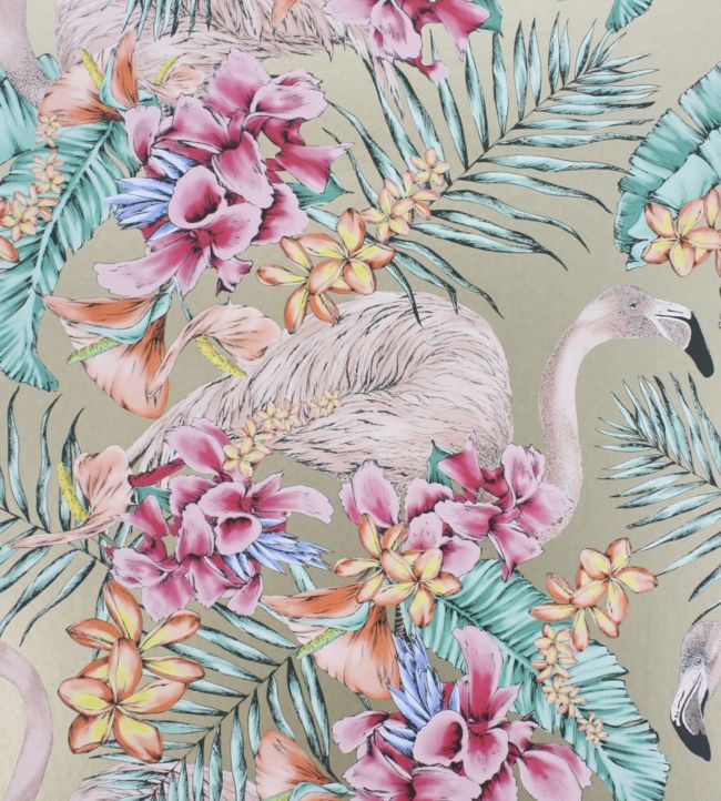 Osborne & Little Flamingo Club Tapete, Farbvariante W6800-07