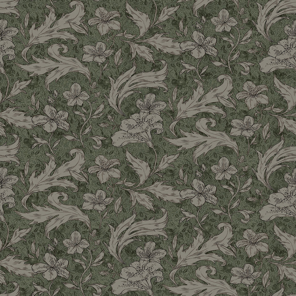 Sandberg Mattias Forest Green 650-68 – Tapetenmuster