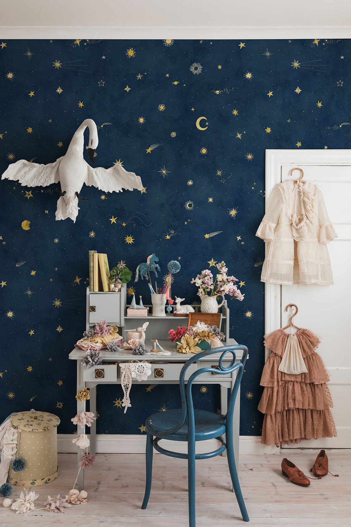 Sandberg Starry Sky Petrol 659-96 – Raumansicht