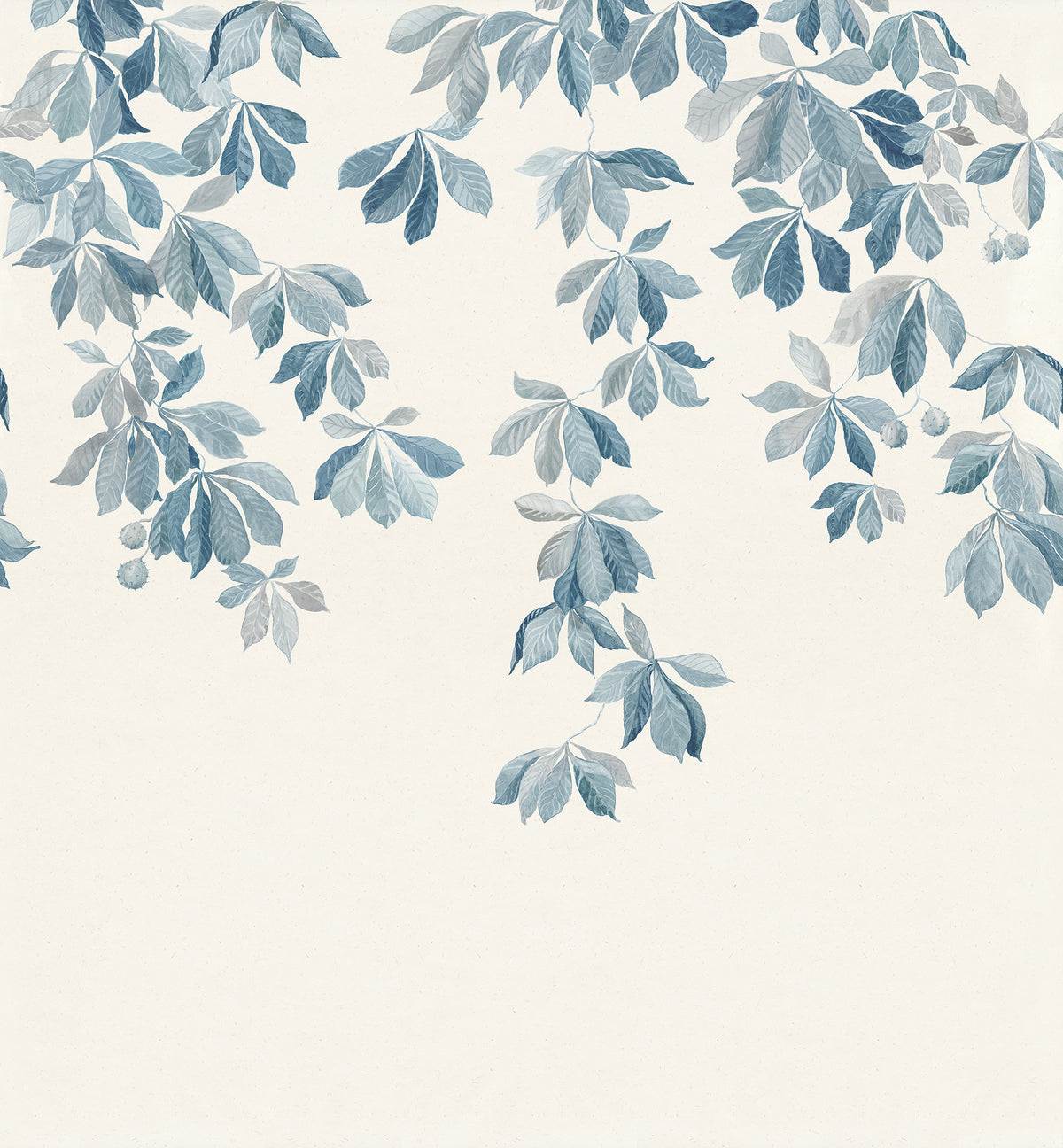 Sandberg Kastanjen Soft Blue S10172 – Tapetenmuster