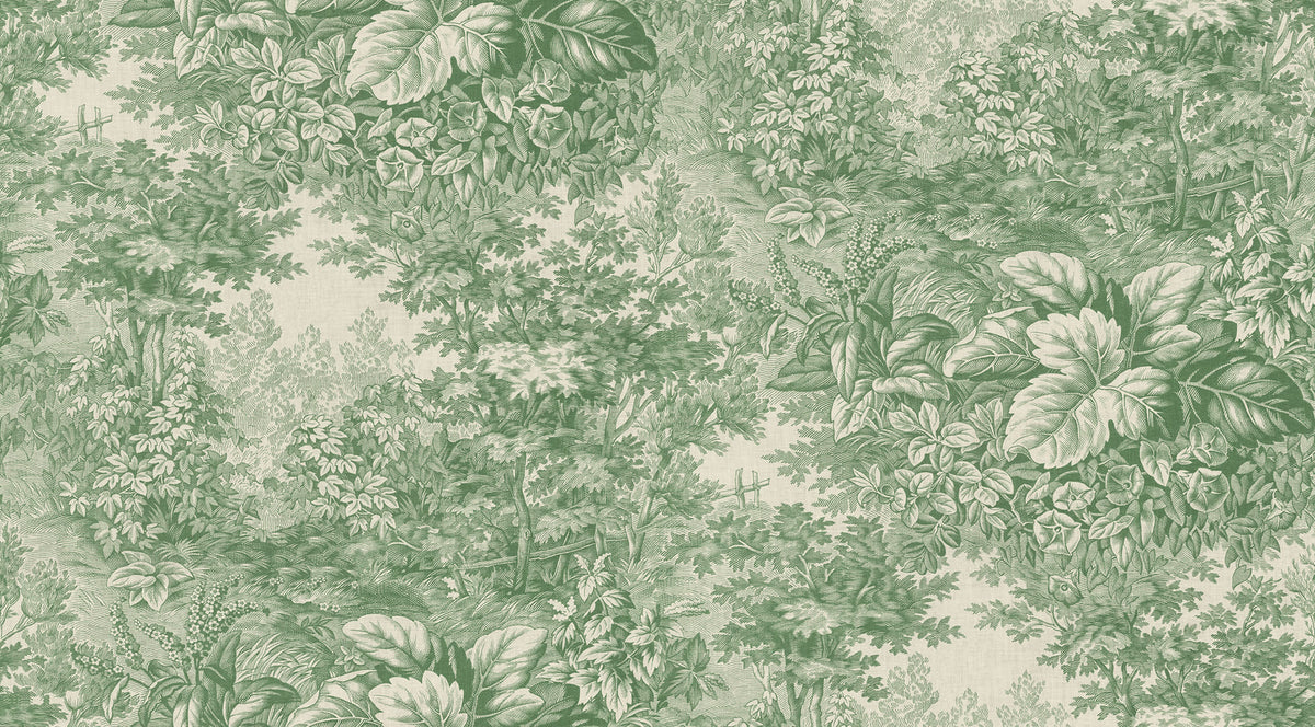 Sandberg Forest Toile Green S10403 – Tapetenmuster