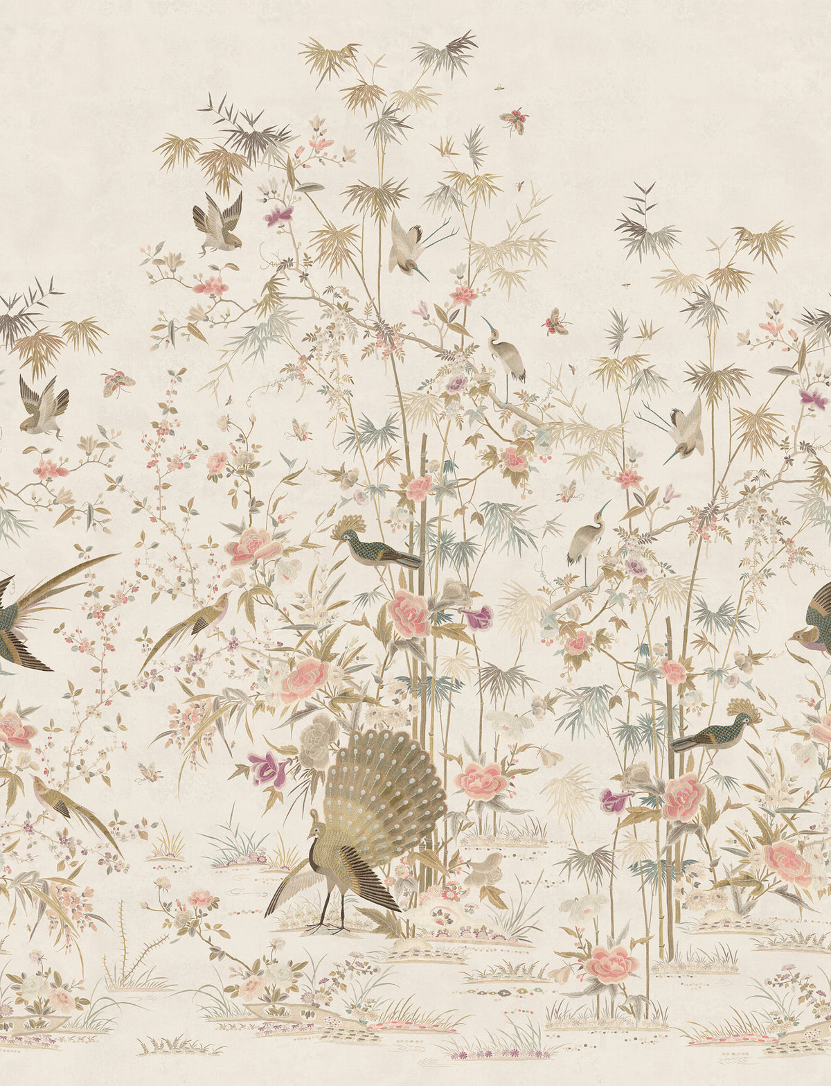 Sandberg Chinoiserie Garden Eggshell S10415 – Tapetenmuster