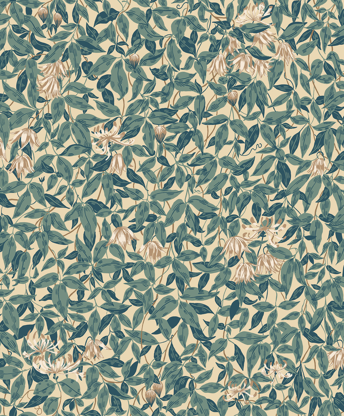 Sandberg Linnea Blue S10558 – Tapetenmuster