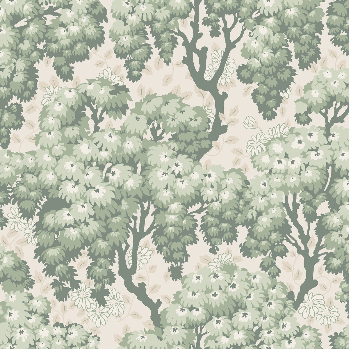 Sandberg Ragnvi Green S10564 – Tapetenmuster