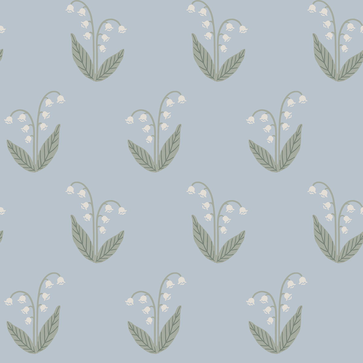Sandberg Lilly Light Blue S10634 – Tapetenmuster