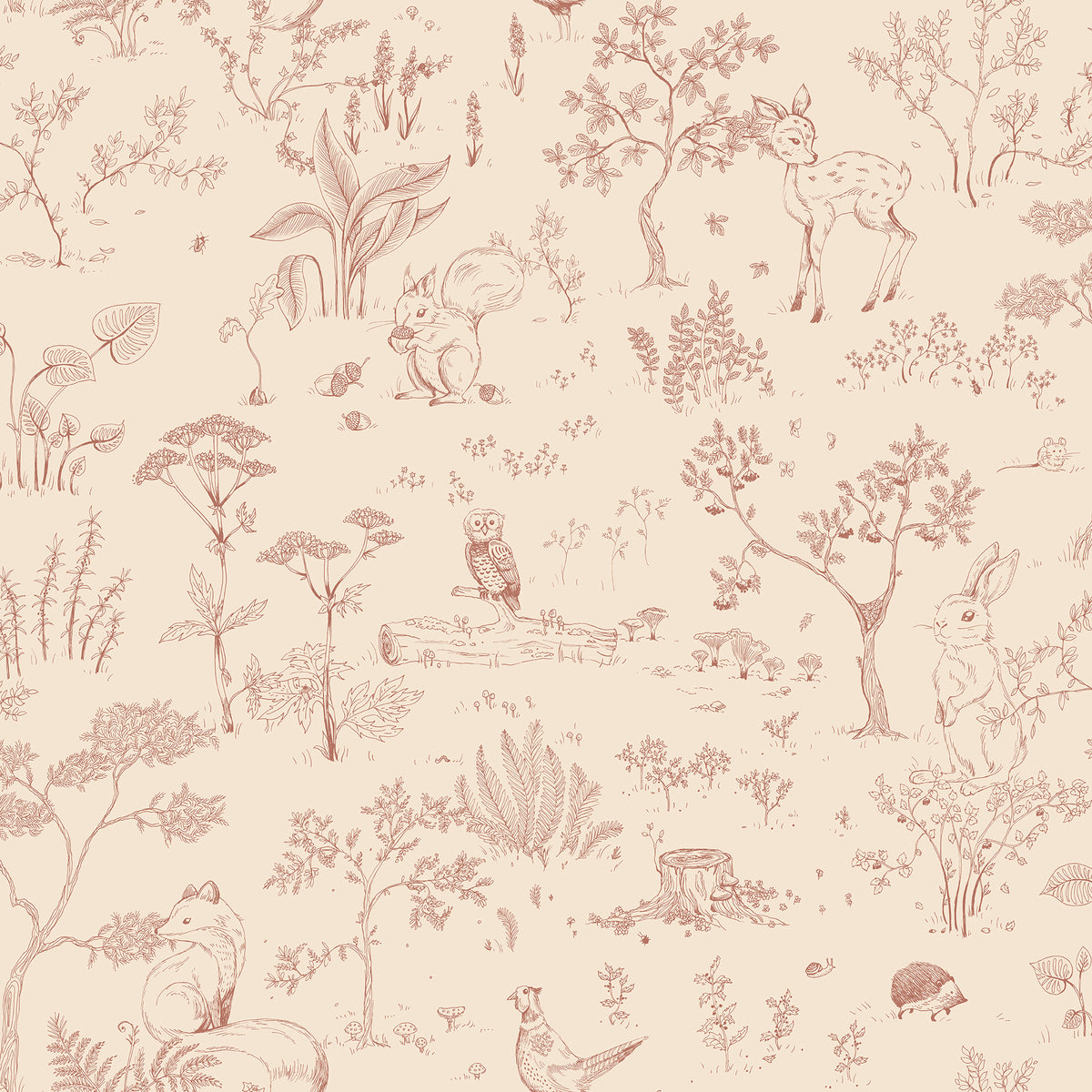 Sandberg Hollie Terracotta S10641 – Tapetenmuster