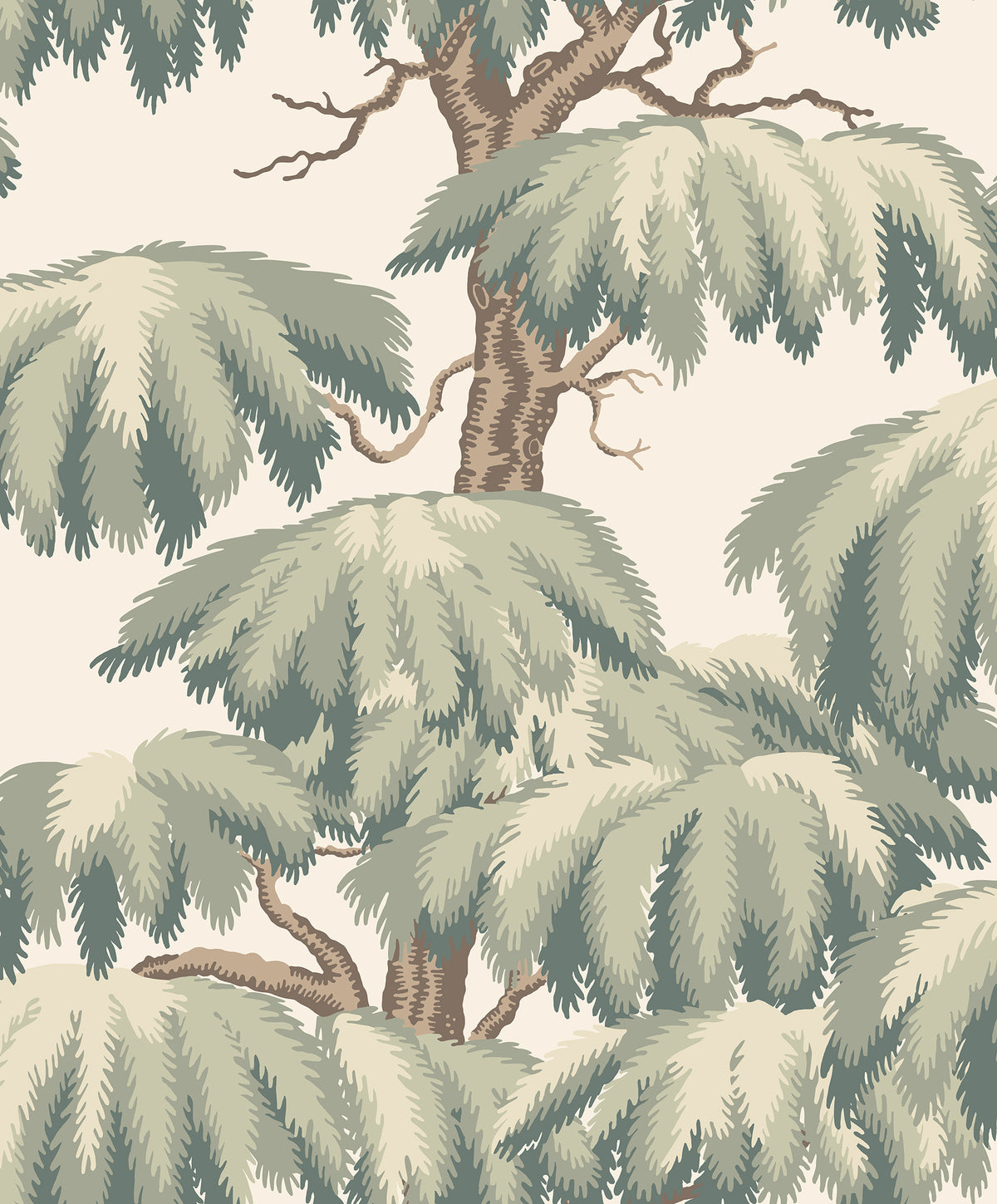 Sandberg Alba Green S10664 – Tapetenmuster