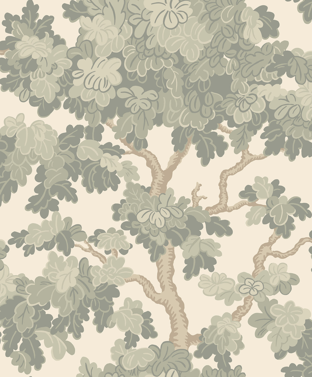 Sandberg Eken Garden Green S10792 – Tapetenmuster