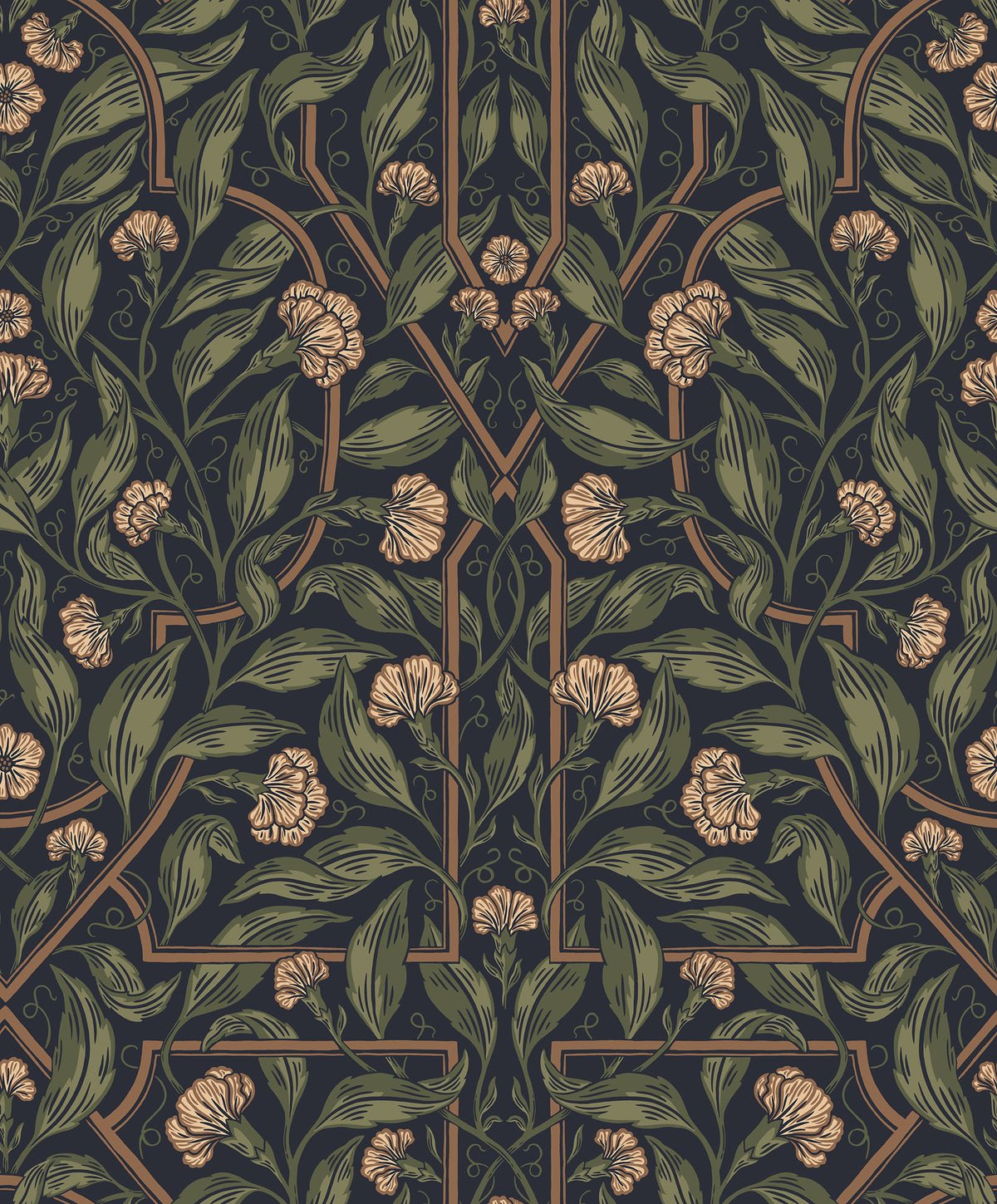 Sandberg Edda Classic Blue S10800 – Tapetenmuster