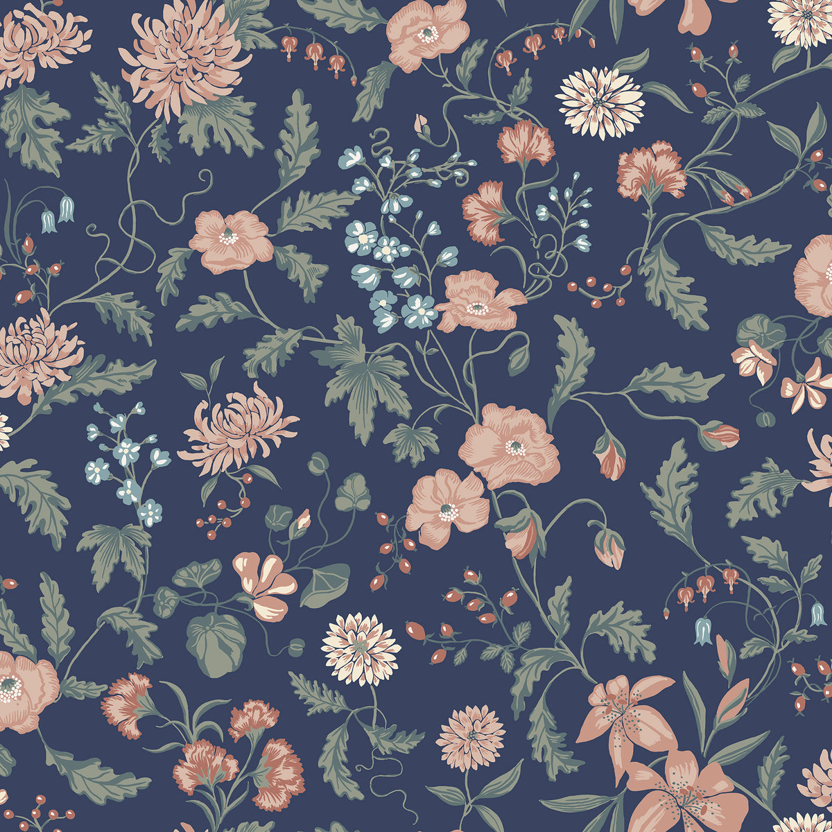 Sandberg Till Karin Midnight Blue S10167 – Tapetenmuster