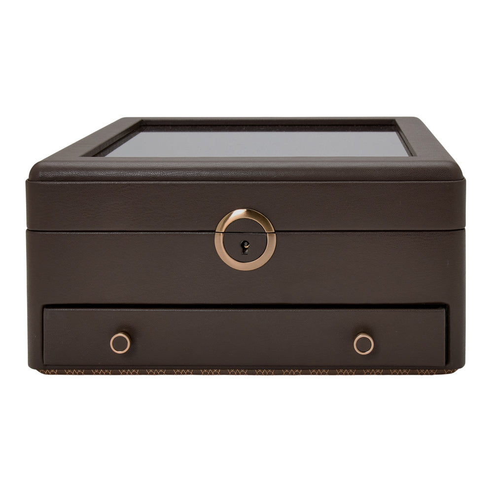 WOLF 1834 – Earth Uhrenständer-Box für 2 Uhren – Kaffeebraun – Art. 190706 – Ansicht 1