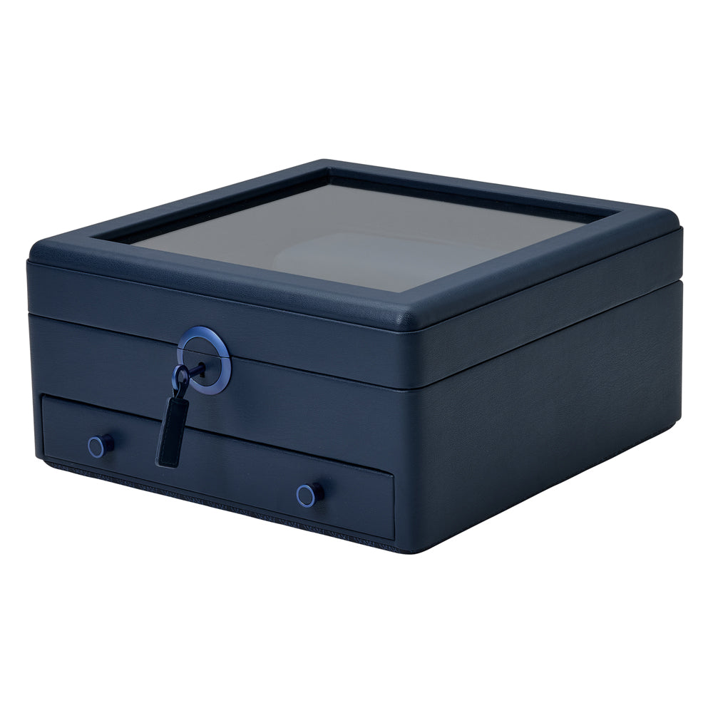 WOLF 1834 – Earth Uhrenständer-Box für 2 Uhren – Mitternachtsblau – Art. 190717 – Ansicht 2
