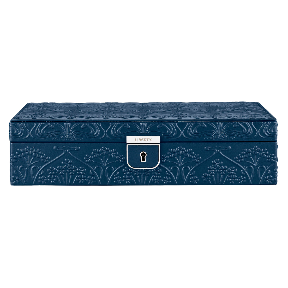 WOLF 1834 – Liberty x WOLF Schmuckbox, mittel – Dunkelblau – Art. 381117 – Ansicht 1