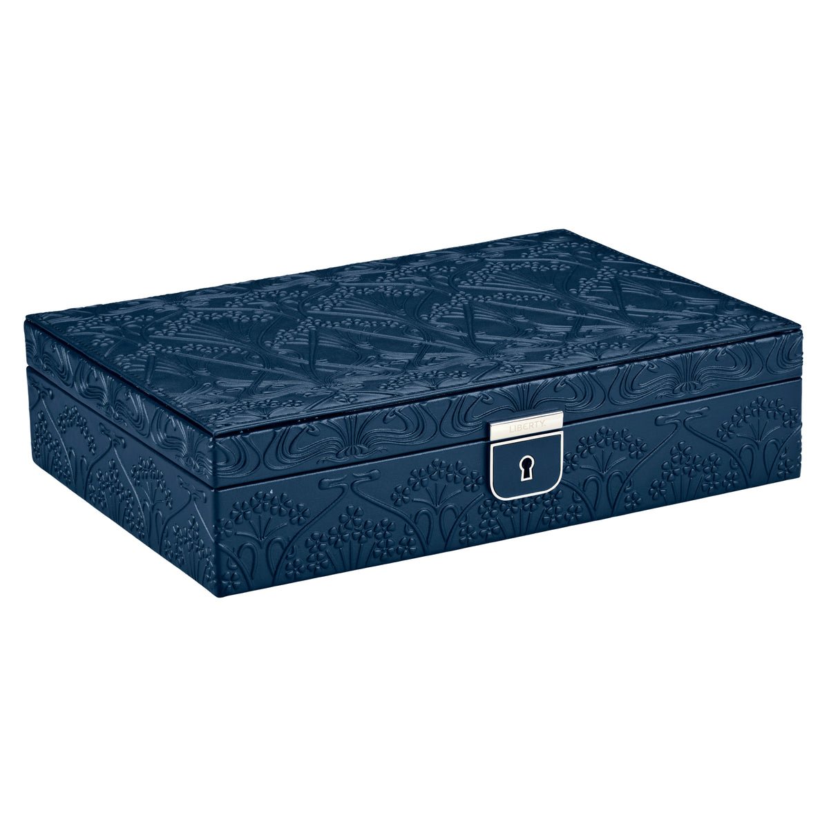 WOLF 1834 – Liberty x WOLF Schmuckbox, mittel – Dunkelblau – Art. 381117 – Ansicht 2